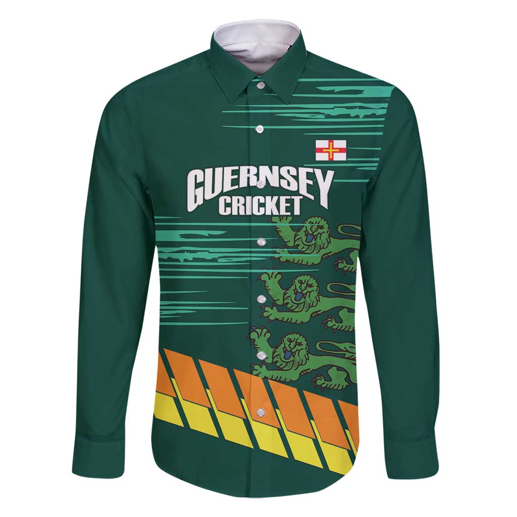 Custom Guernsey Cricket Family Matching Long Sleeve Bodycon Dress and Hawaiian Shirt Go Champions - Wonder Print Shop