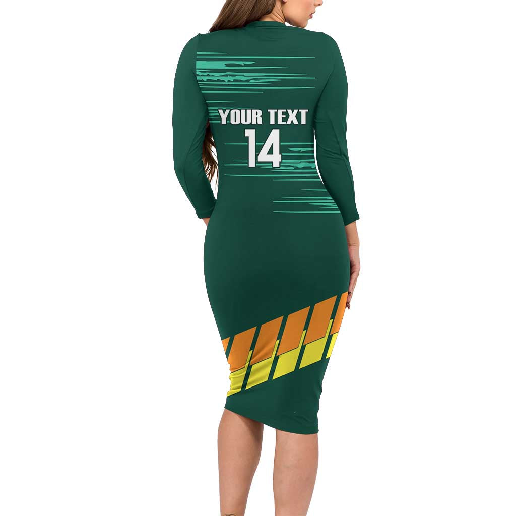 Custom Guernsey Cricket Family Matching Long Sleeve Bodycon Dress and Hawaiian Shirt Go Champions - Wonder Print Shop