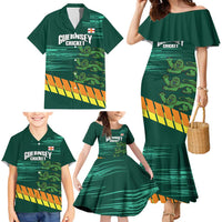 Custom Guernsey Cricket Family Matching Mermaid Dress and Hawaiian Shirt Go Champions - Wonder Print Shop