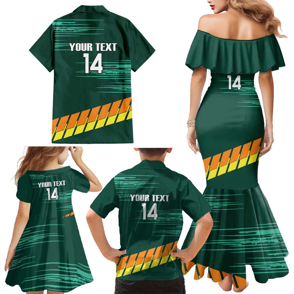Custom Guernsey Cricket Family Matching Mermaid Dress and Hawaiian Shirt Go Champions - Wonder Print Shop