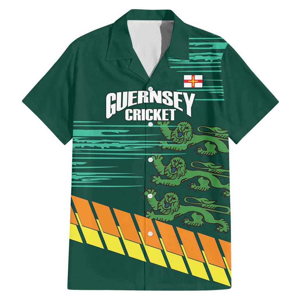 Custom Guernsey Cricket Family Matching Mermaid Dress and Hawaiian Shirt Go Champions - Wonder Print Shop