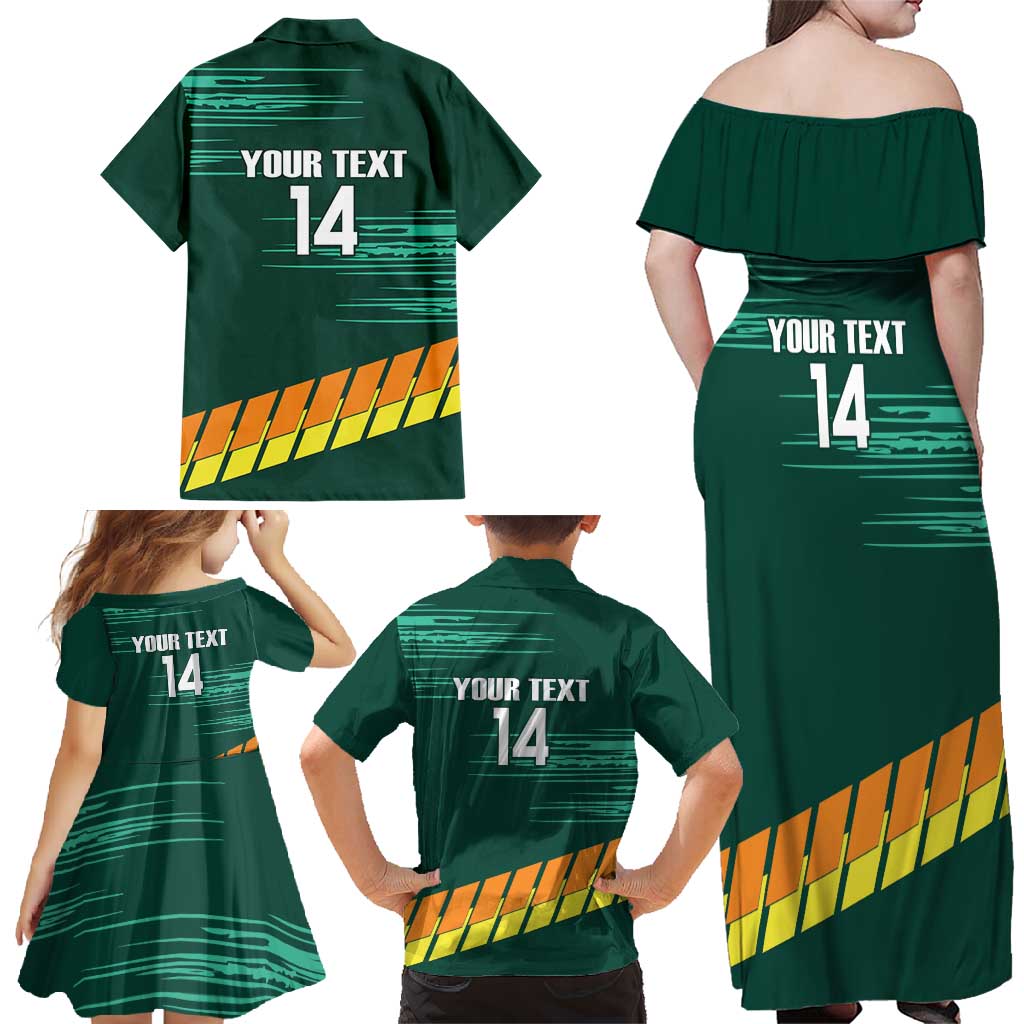 Custom Guernsey Cricket Family Matching Off Shoulder Maxi Dress and Hawaiian Shirt Go Champions - Wonder Print Shop