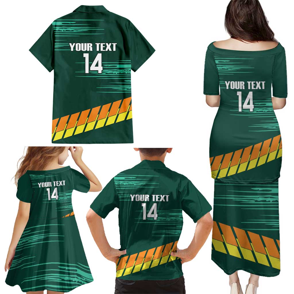 Custom Guernsey Cricket Family Matching Puletasi and Hawaiian Shirt Go Champions - Wonder Print Shop