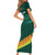 Custom Guernsey Cricket Family Matching Short Sleeve Bodycon Dress and Hawaiian Shirt Go Champions - Wonder Print Shop
