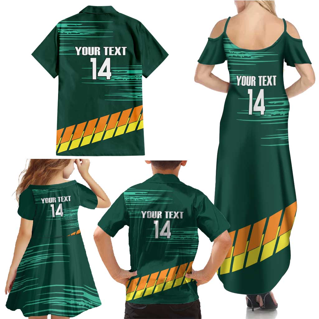Custom Guernsey Cricket Family Matching Summer Maxi Dress and Hawaiian Shirt Go Champions - Wonder Print Shop