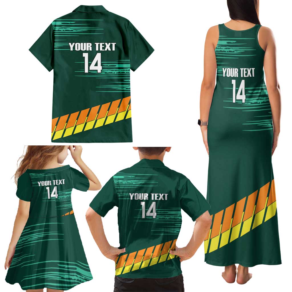 Custom Guernsey Cricket Family Matching Tank Maxi Dress and Hawaiian Shirt Go Champions - Wonder Print Shop