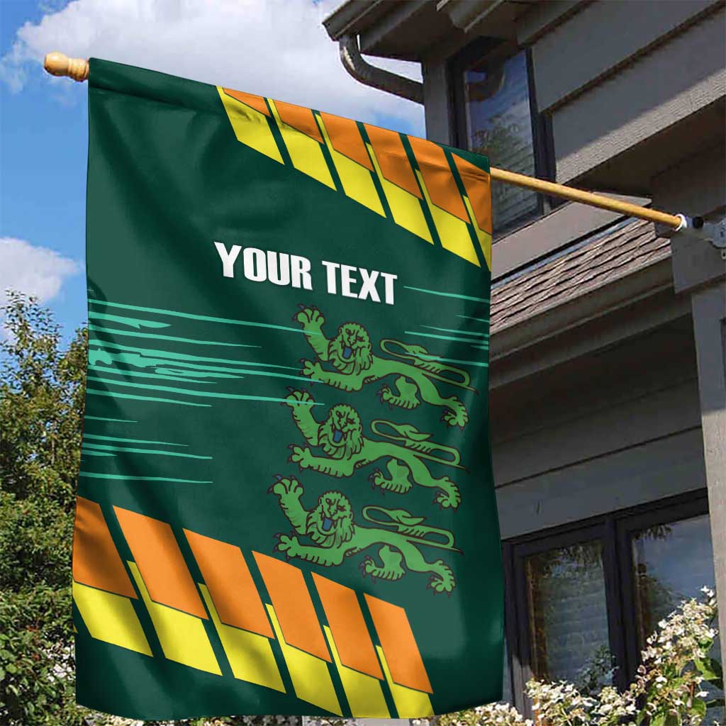 Custom Guernsey Cricket Garden Flag Go Champions - Wonder Print Shop