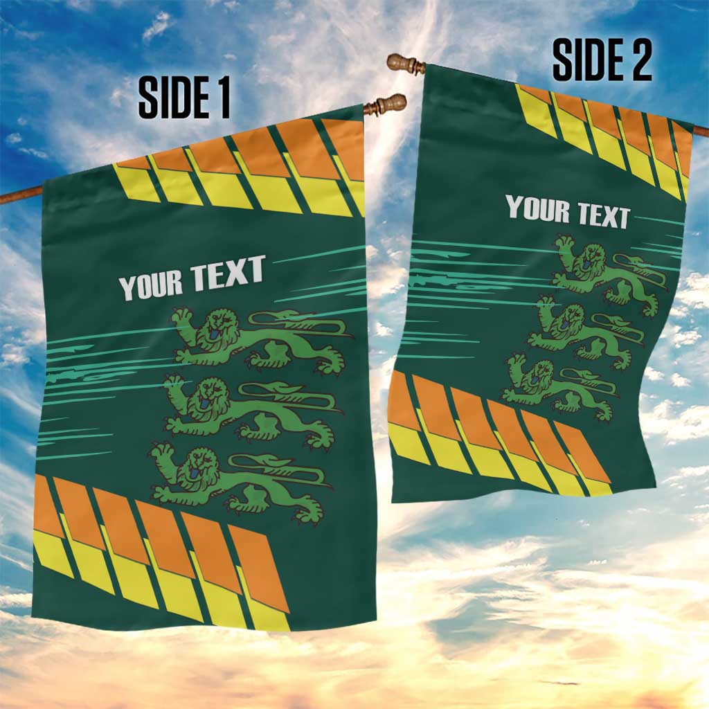Custom Guernsey Cricket Garden Flag Go Champions - Wonder Print Shop