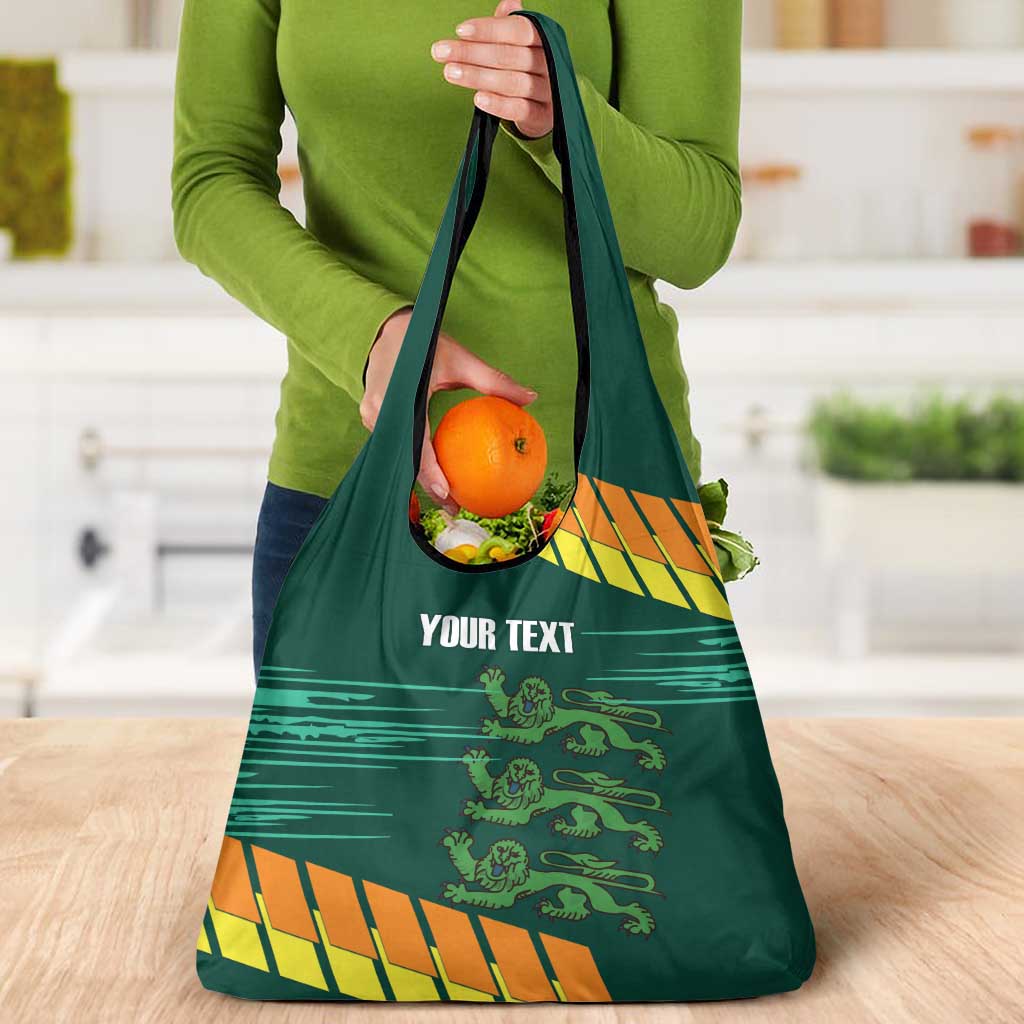 Custom Guernsey Cricket Grocery Bag Go Champions - Wonder Print Shop