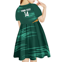 Custom Guernsey Cricket Kid Short Sleeve Dress Go Champions - Wonder Print Shop