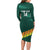 Custom Guernsey Cricket Long Sleeve Bodycon Dress Go Champions - Wonder Print Shop