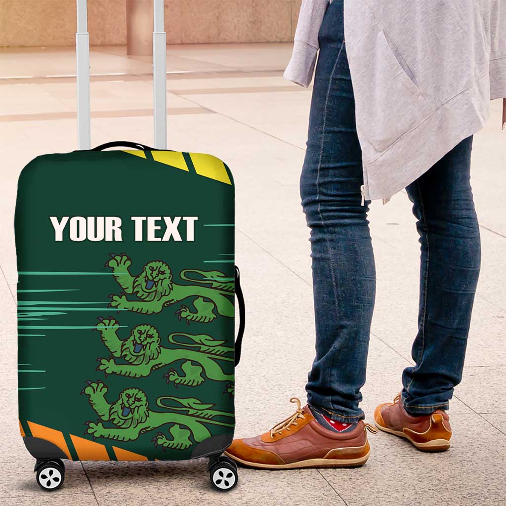 Custom Guernsey Cricket Luggage Cover Go Champions - Wonder Print Shop