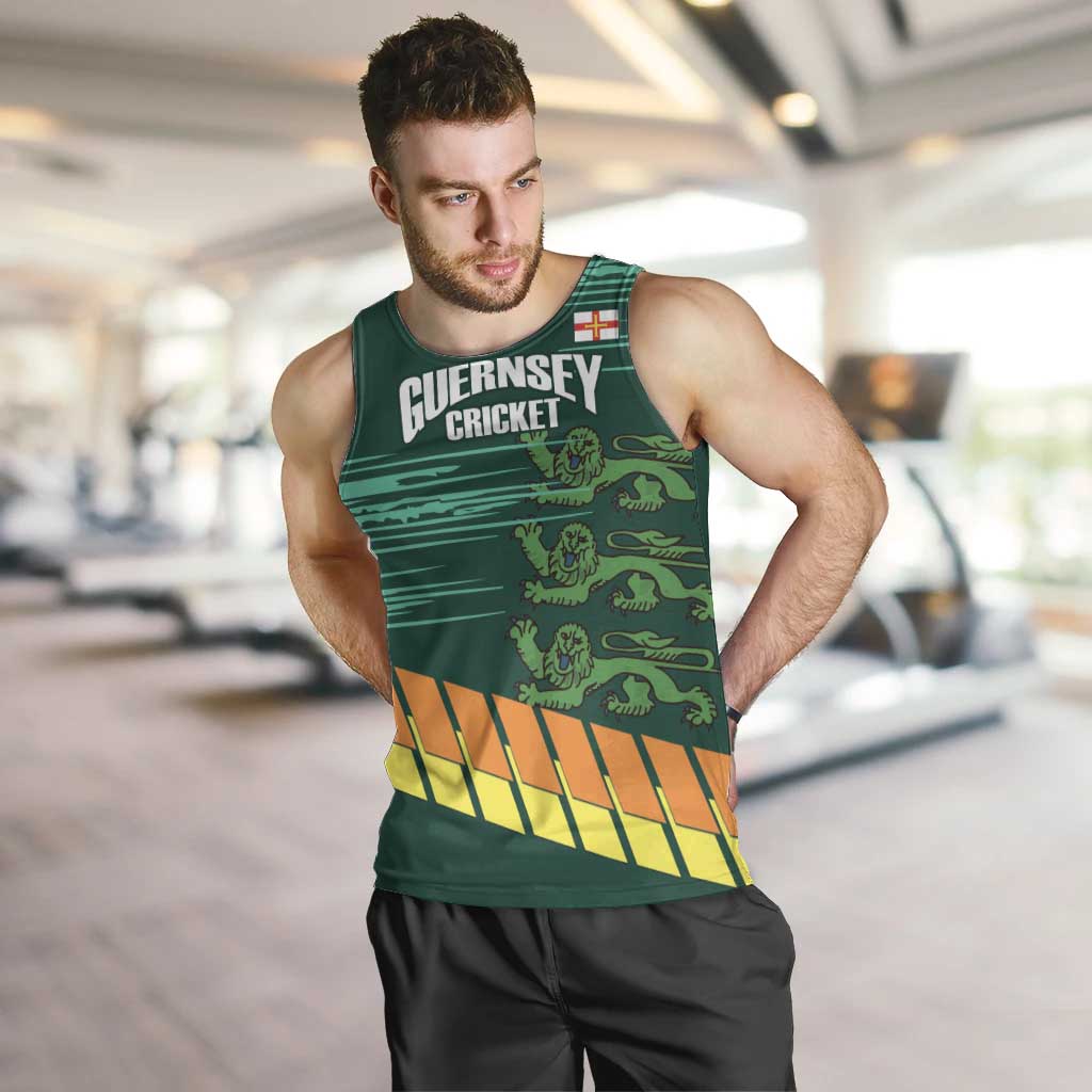 Custom Guernsey Cricket Men Tank Top Go Champions - Wonder Print Shop