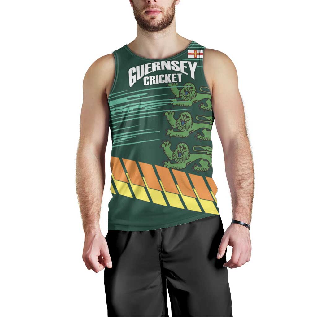Custom Guernsey Cricket Men Tank Top Go Champions - Wonder Print Shop