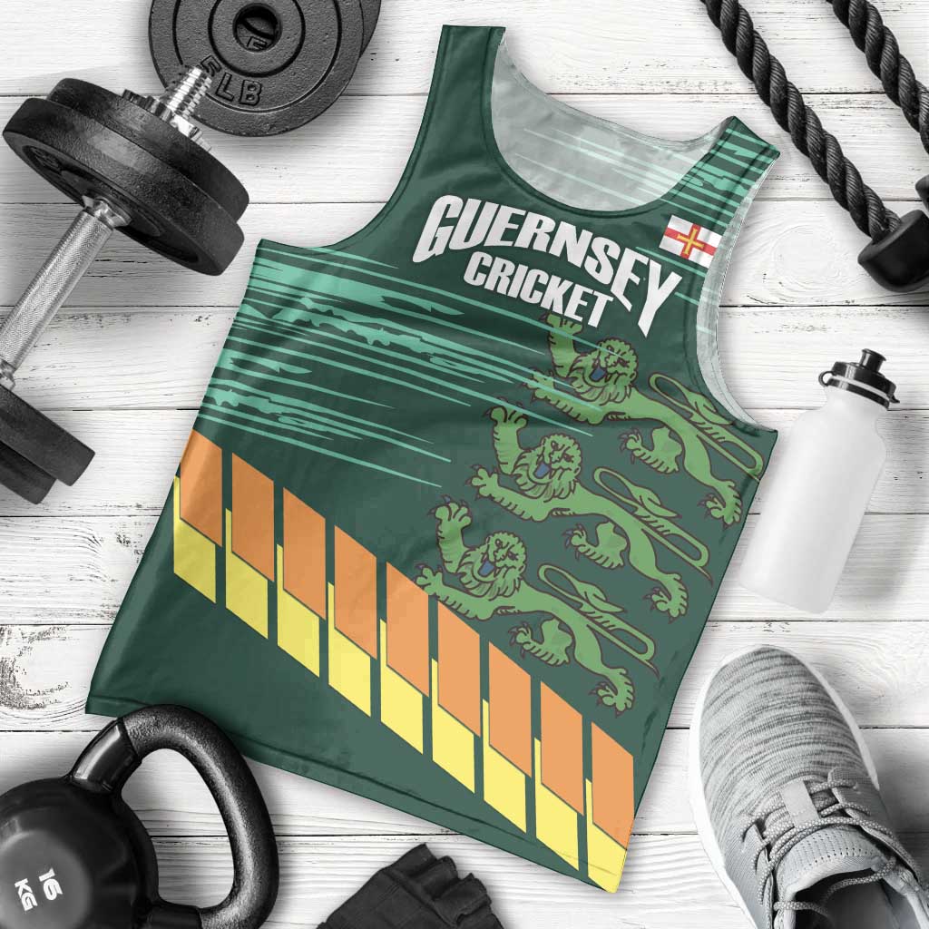 Custom Guernsey Cricket Men Tank Top Go Champions - Wonder Print Shop
