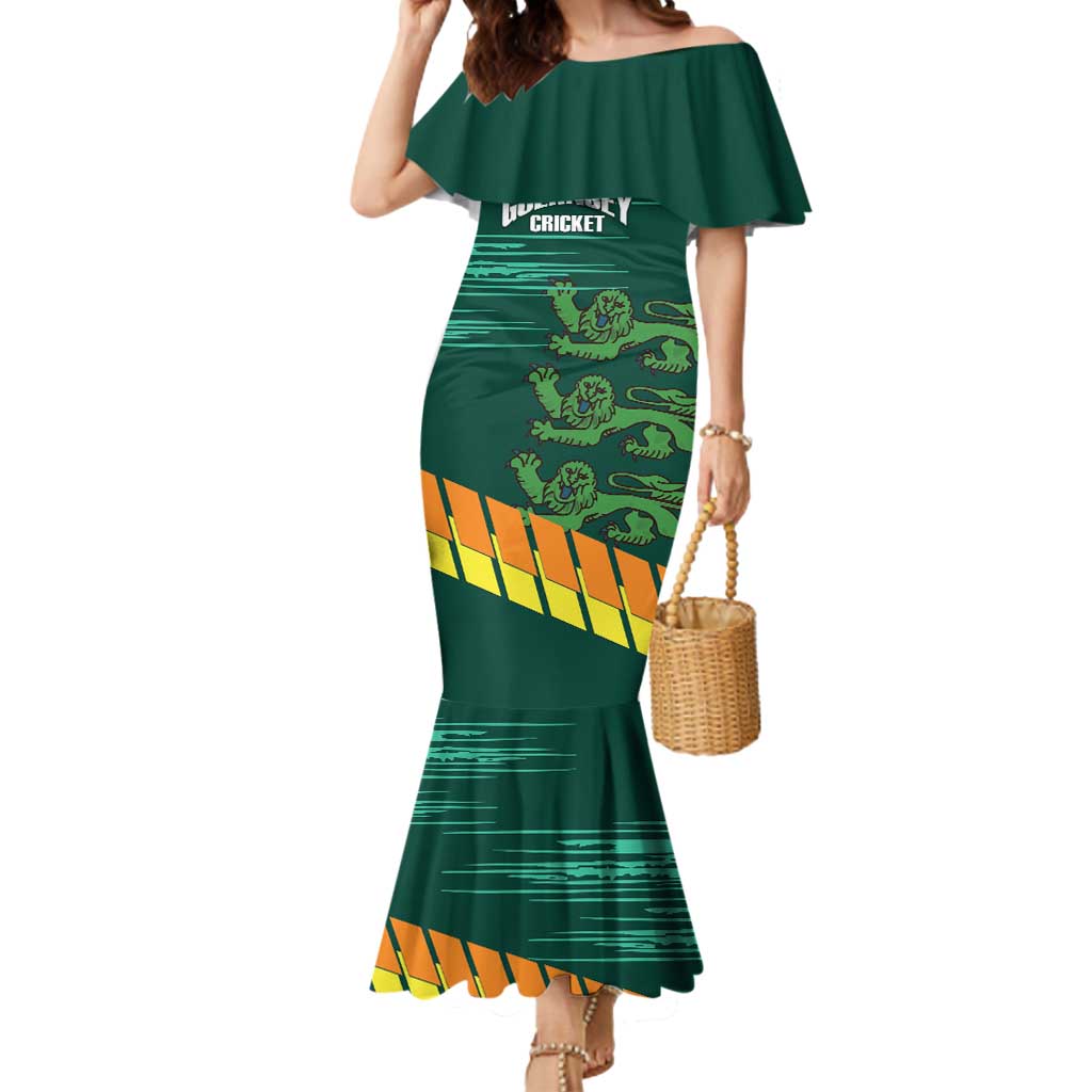 Custom Guernsey Cricket Mermaid Dress Go Champions - Wonder Print Shop