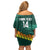 Custom Guernsey Cricket Off Shoulder Short Dress Go Champions - Wonder Print Shop