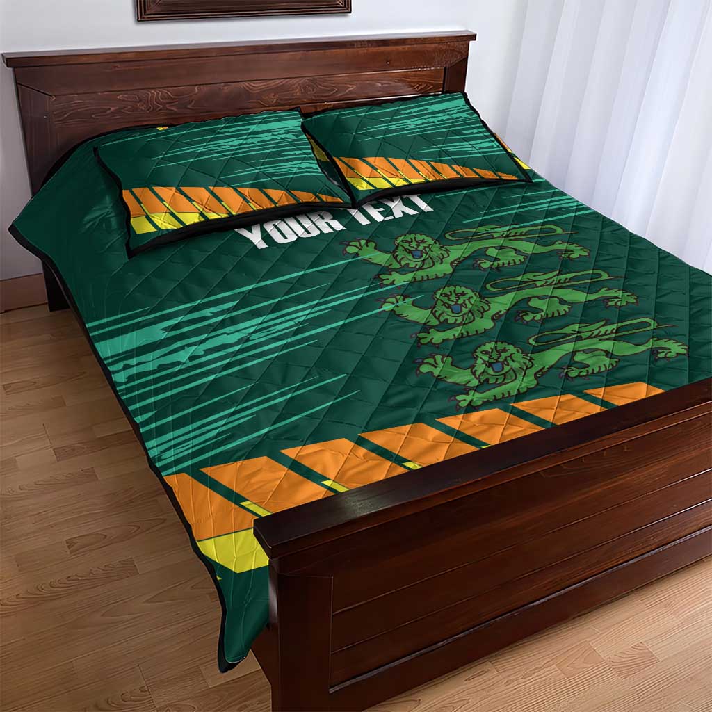 Custom Guernsey Cricket Quilt Bed Set Go Champions - Wonder Print Shop