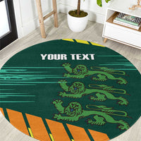 Custom Guernsey Cricket Round Carpet Go Champions - Wonder Print Shop