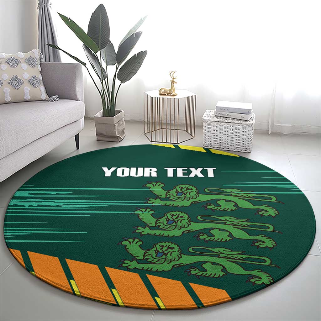 Custom Guernsey Cricket Round Carpet Go Champions - Wonder Print Shop