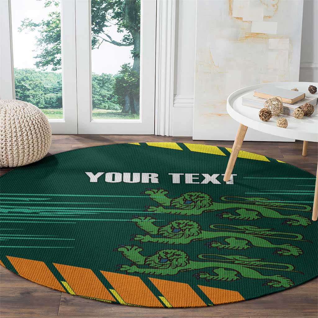 Custom Guernsey Cricket Round Carpet Go Champions - Wonder Print Shop
