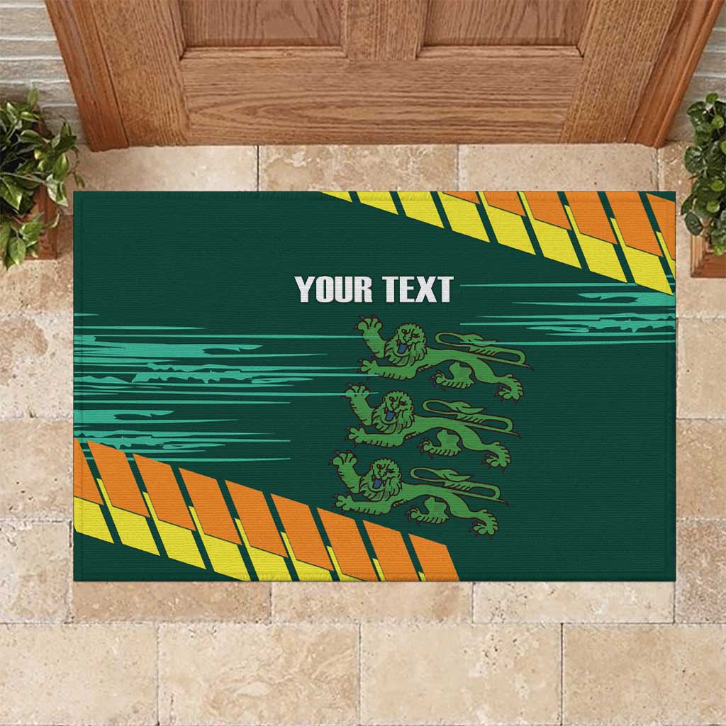 Custom Guernsey Cricket Rubber Doormat Go Champions - Wonder Print Shop
