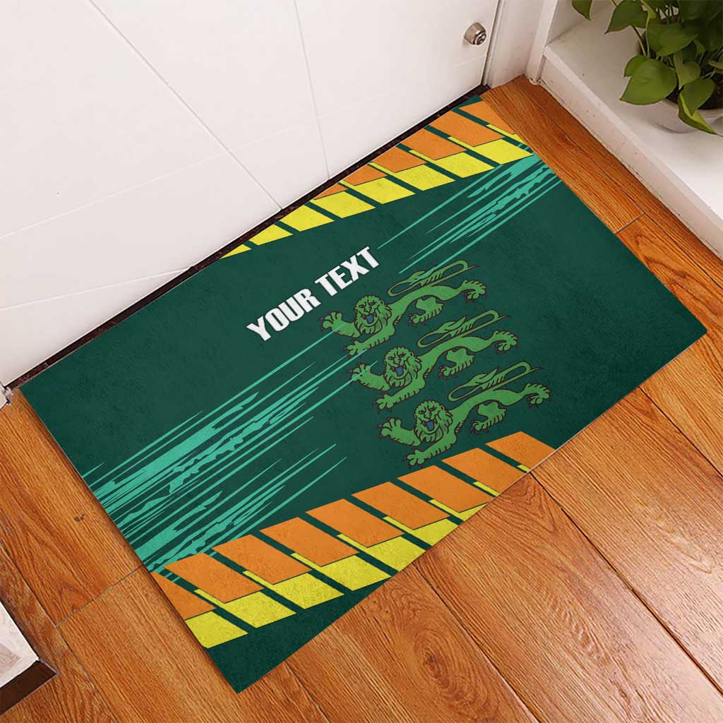 Custom Guernsey Cricket Rubber Doormat Go Champions - Wonder Print Shop