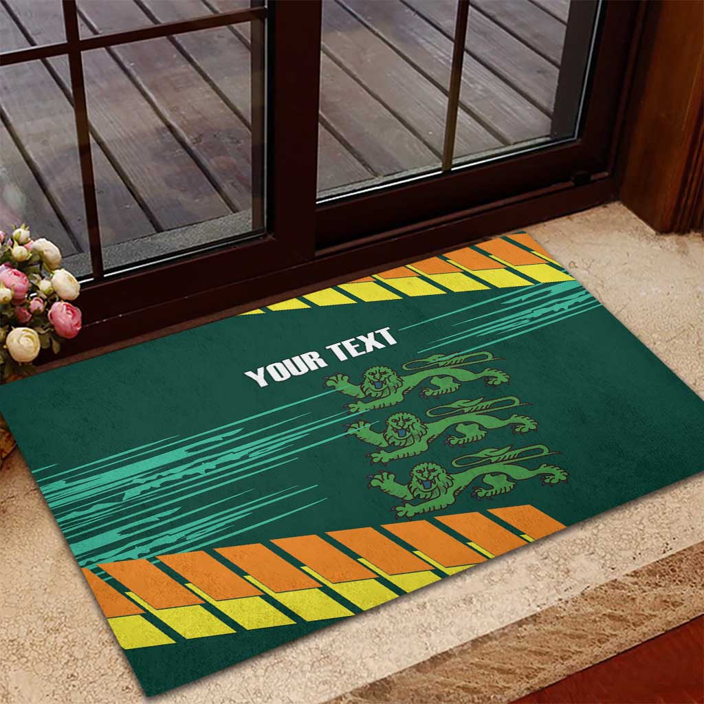 Custom Guernsey Cricket Rubber Doormat Go Champions - Wonder Print Shop