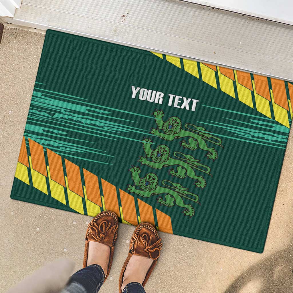 Custom Guernsey Cricket Rubber Doormat Go Champions - Wonder Print Shop