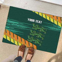 Custom Guernsey Cricket Rubber Doormat Go Champions - Wonder Print Shop
