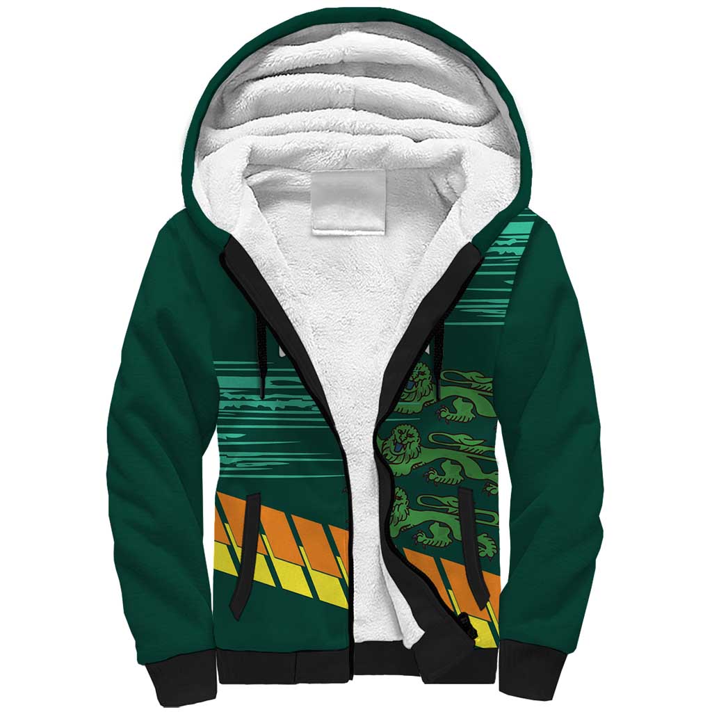 Custom Guernsey Cricket Sherpa Hoodie Go Champions - Wonder Print Shop