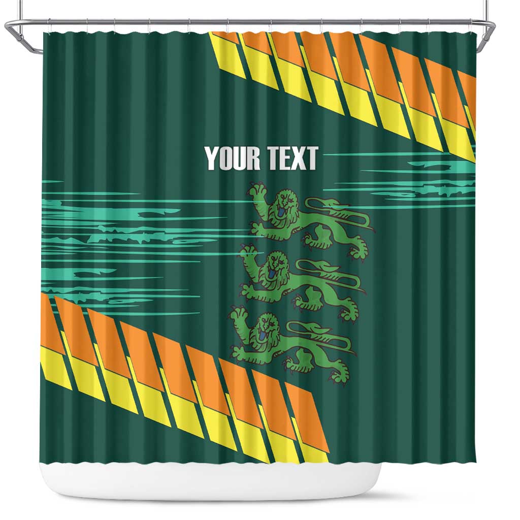 Custom Guernsey Cricket Shower Curtain Go Champions - Wonder Print Shop