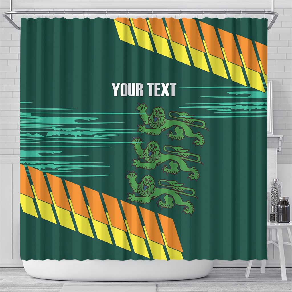 Custom Guernsey Cricket Shower Curtain Go Champions - Wonder Print Shop