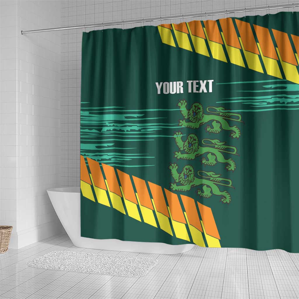 Custom Guernsey Cricket Shower Curtain Go Champions - Wonder Print Shop