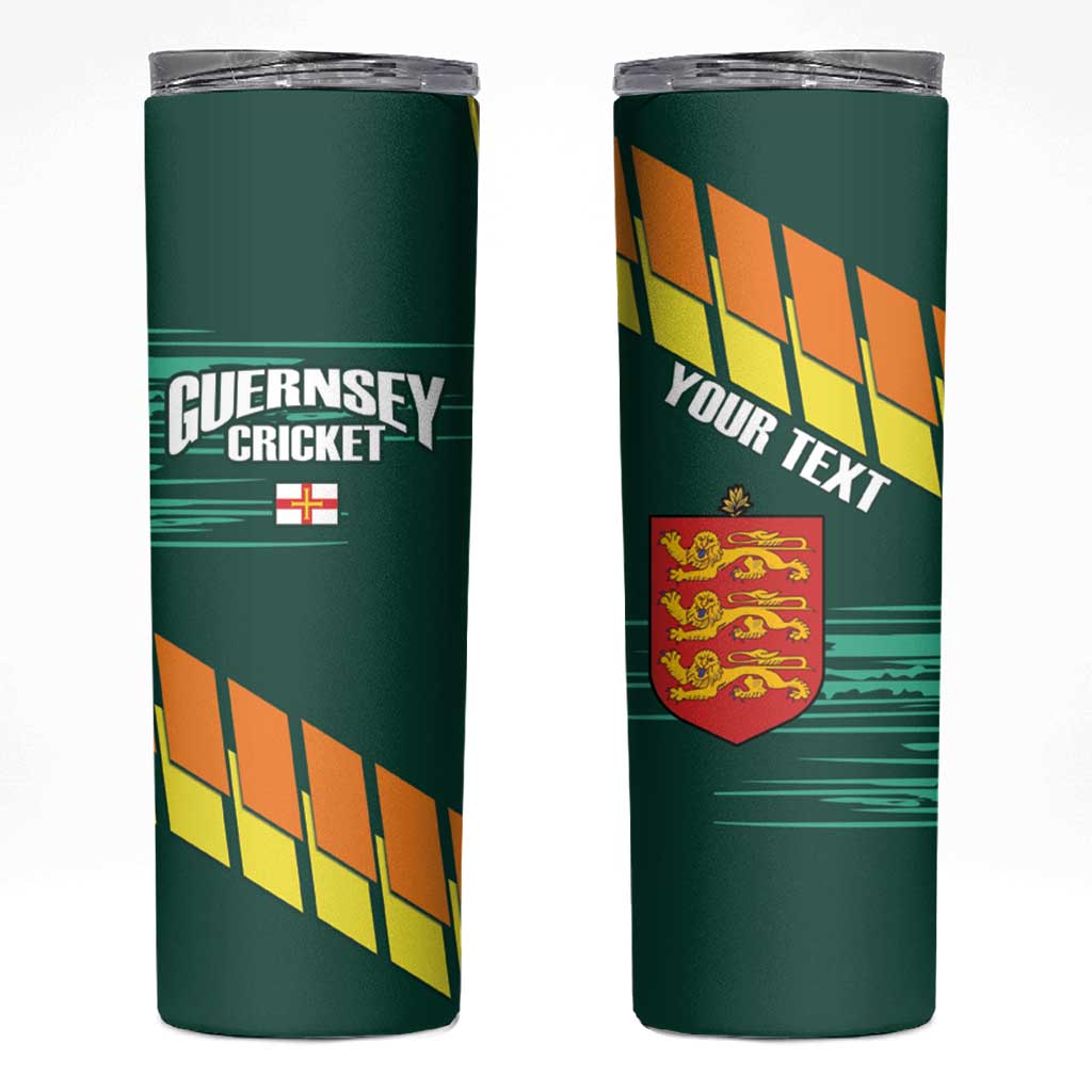 Custom Guernsey Cricket Skinny Tumbler Go Champions - Wonder Print Shop