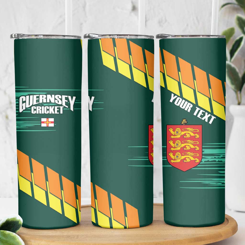 Custom Guernsey Cricket Skinny Tumbler Go Champions - Wonder Print Shop