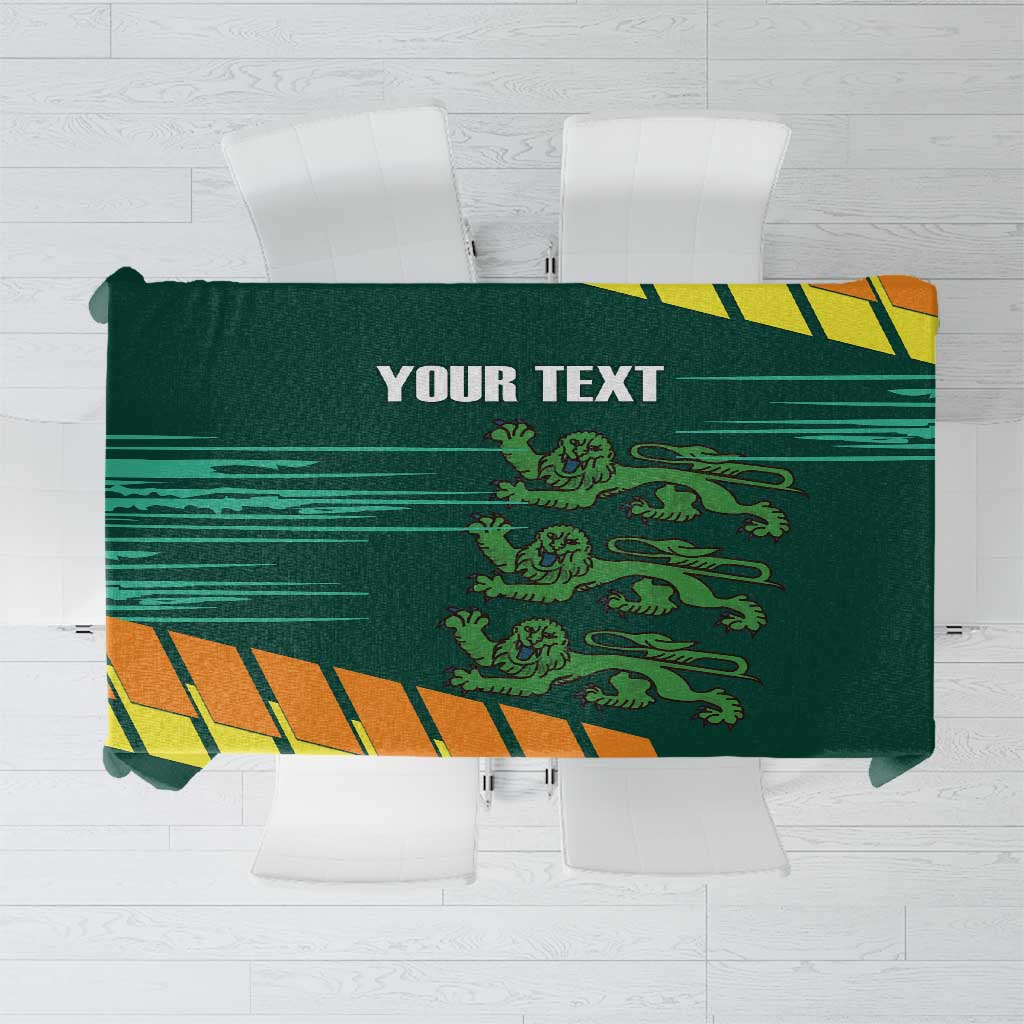 Custom Guernsey Cricket Tablecloth Go Champions - Wonder Print Shop
