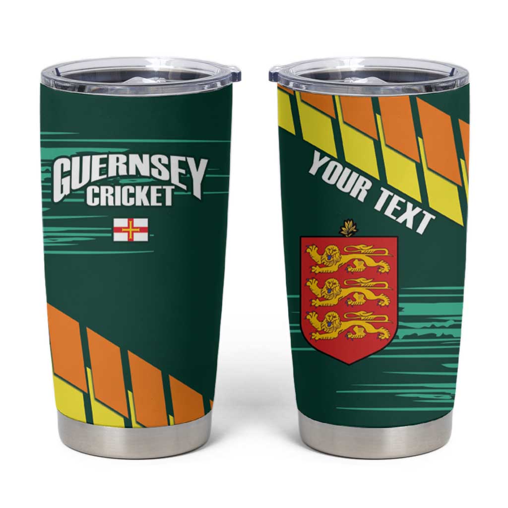 Custom Guernsey Cricket Tumbler Cup Go Champions - Wonder Print Shop