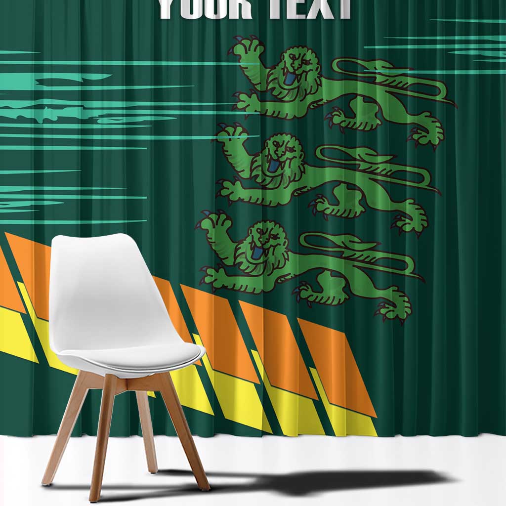 Custom Guernsey Cricket Window Curtain Go Champions - Wonder Print Shop
