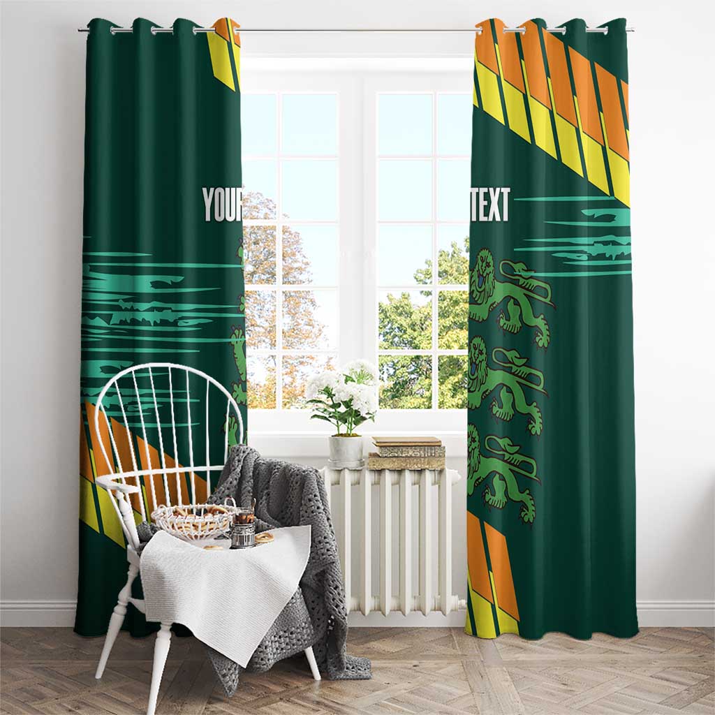 Custom Guernsey Cricket Window Curtain Go Champions - Wonder Print Shop