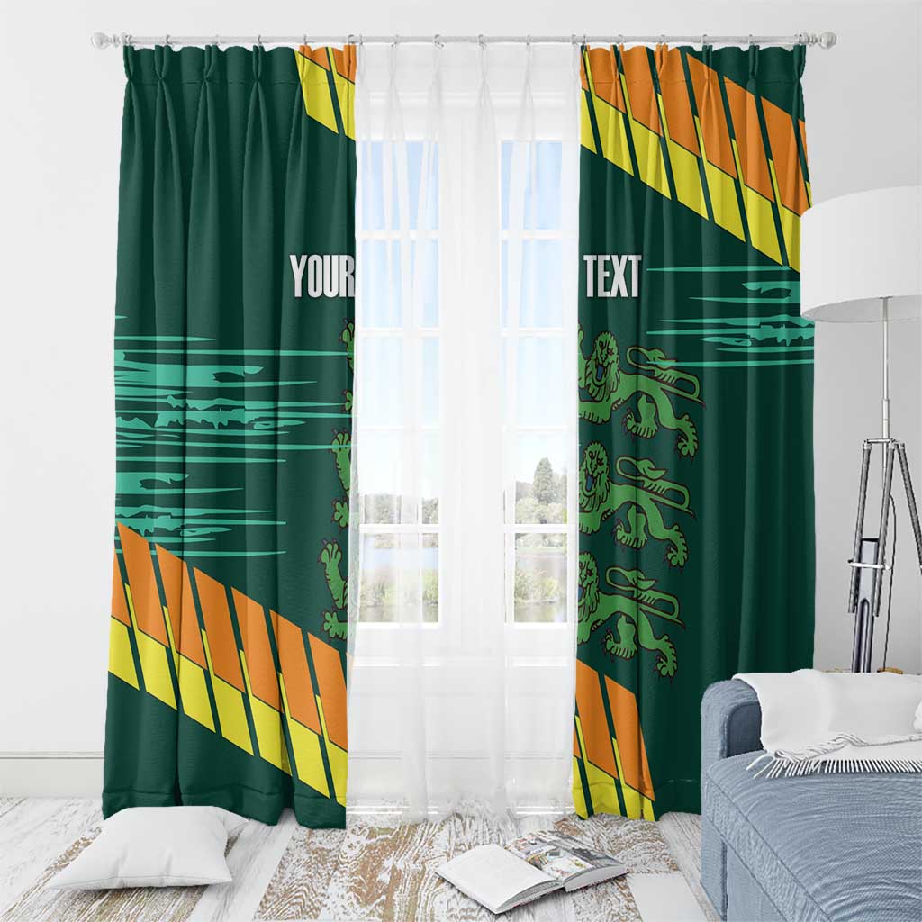 Custom Guernsey Cricket Window Curtain Go Champions - Wonder Print Shop