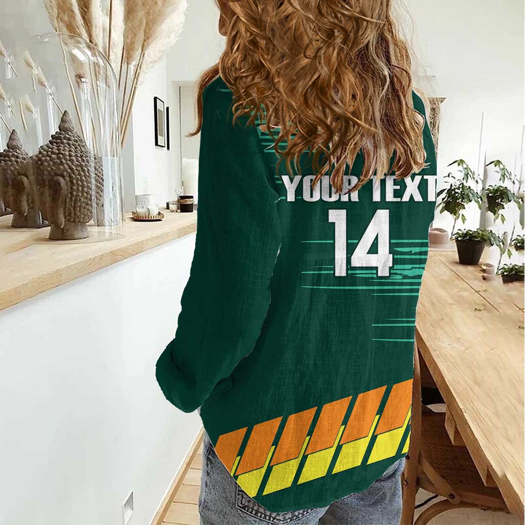 Custom Guernsey Cricket Women Casual Shirt Go Champions - Wonder Print Shop