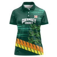Custom Guernsey Cricket Women Polo Shirt Go Champions - Wonder Print Shop