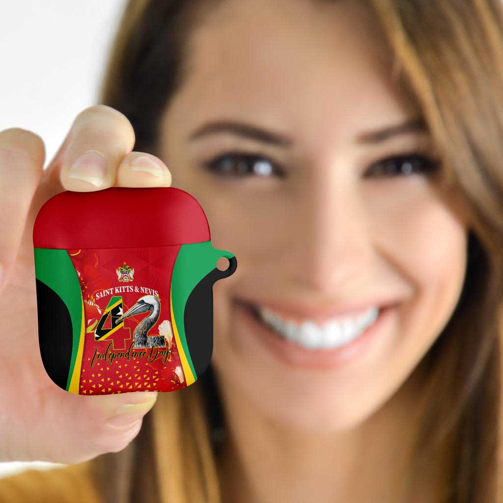Saint Kitts and Nevis AirPods Case Pelican 42nd Independence Anniversary - Wonder Print Shop