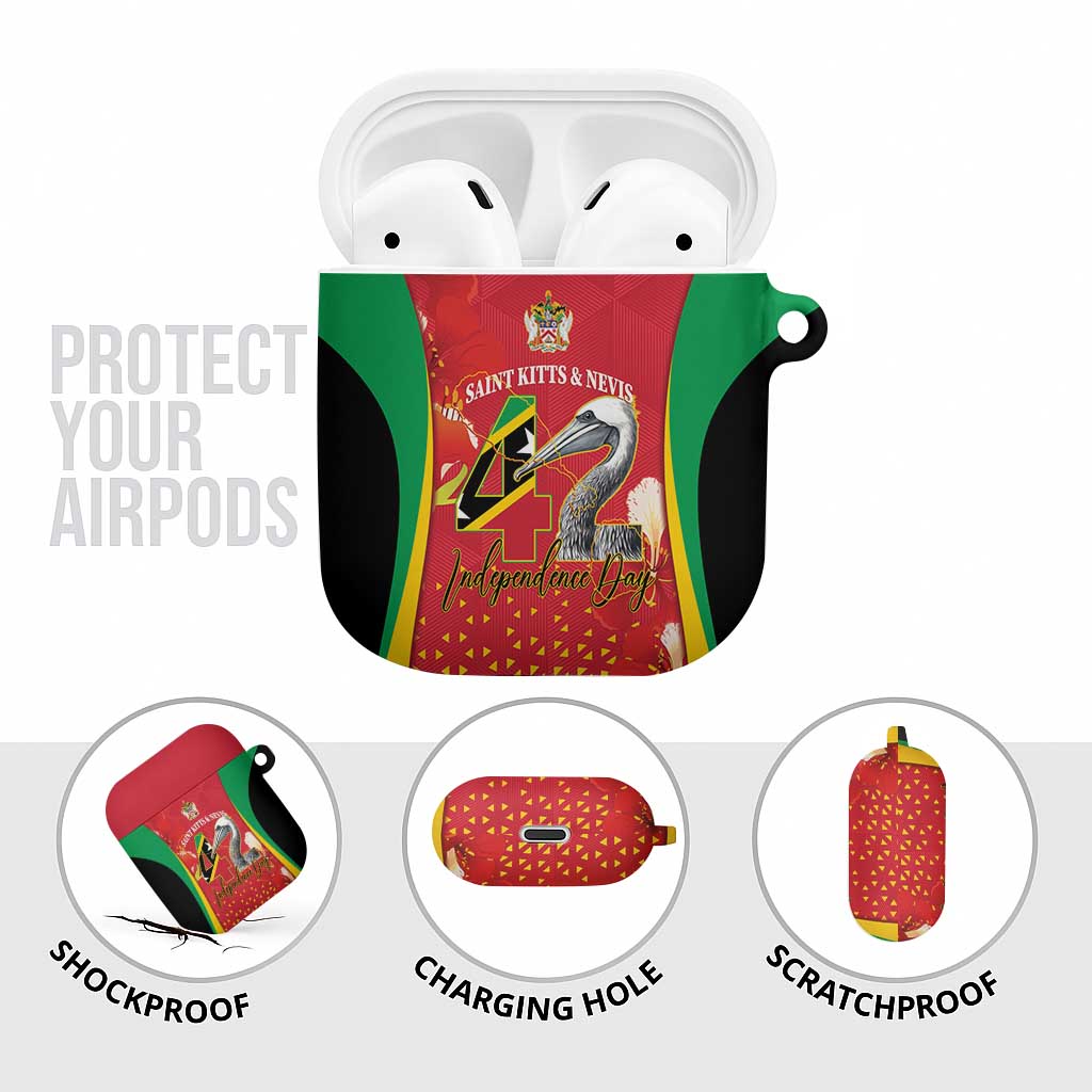 Saint Kitts and Nevis AirPods Case Pelican 42nd Independence Anniversary - Wonder Print Shop