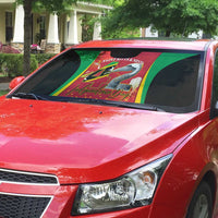 Saint Kitts and Nevis Auto Sun Shade Pelican 42nd Independence Anniversary - Wonder Print Shop