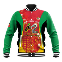 Personalized Saint Kitts and Nevis Baseball Jacket Pelican 42nd Independence Anniversary - Wonder Print Shop
