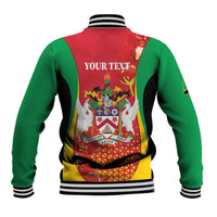 Personalized Saint Kitts and Nevis Baseball Jacket Pelican 42nd Independence Anniversary - Wonder Print Shop