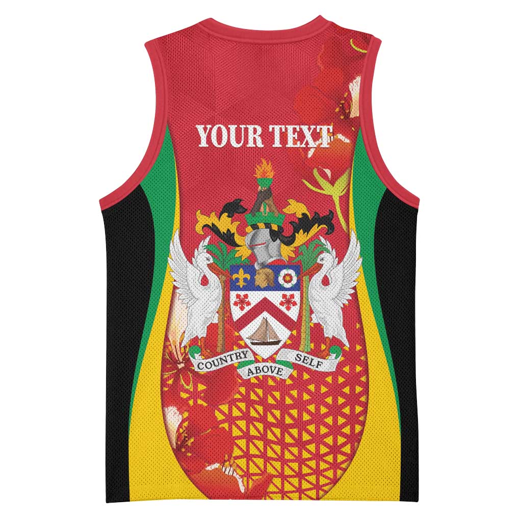 Personalized Saint Kitts and Nevis Basketball Jersey Pelican 42nd Independence Anniversary - Wonder Print Shop