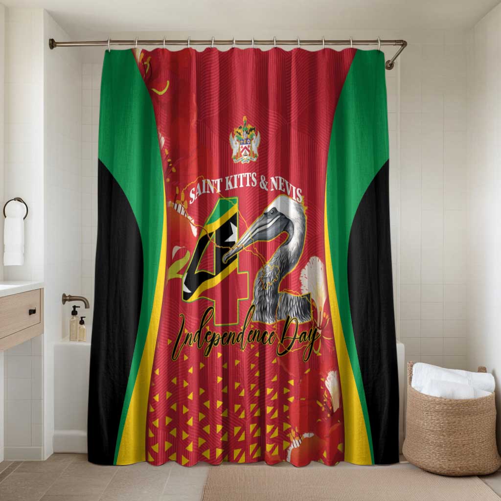 Saint Kitts and Nevis Bathroom Set Pelican 42nd Independence Anniversary - Wonder Print Shop